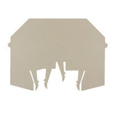 Weidmuller Partition plate, dark beige, 62x86x3mm